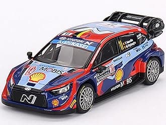 i20 N Rally1 Hybrid #11 Thierry Neuville - Martijn Wydaeghe Mobis WRT 3rd Place Monte Carlo Rally (2023) Limited Edition to 3960 Pieces Worldwide 1/64 Diecast Model Car by Mini GT MGT00710