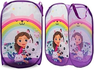 DreamWorks Gabby's Dollhouse Kids Room Collapsible Storage Bin Pop Up Hamper, One Size, (100% Officially Licensed Product)