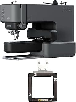 Brother Skitch Single-Needle Embroidery Machine and Magnetic Narrow Frame Attachment Bundle