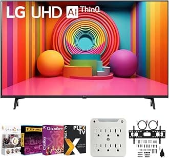 LG75 inch UT75 Series LED Smart TV 4K (2024) with Movies Streaming Pack