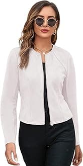 GRECIILOOKSWomen Polyester Cotton Standard Length Solid Regular Fit Long Tops Oversized Shirt Jacket