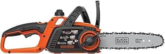 20V MAX Electric Chainsaw, 10 inch Cordless Chainsaw with Battery and Charger Included, Automatic Oiler, Low Kickback Power Chain Saws (LCS1020)
