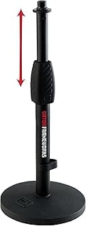 Gator Frameworks Deluxe Desktop Microphone Stand with Adjustable Height (GFW-MIC-0601)