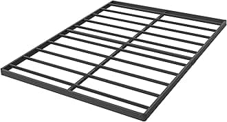 2 Inch Low Profile Box Spring, Sturdy Metal Frame Mattress Foundation, Easy Assembly, Quiet & Noise-Free, Queen Size