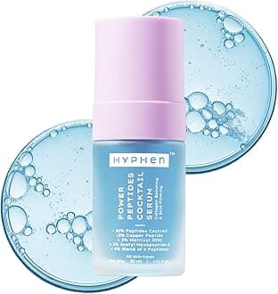Hyphen 10% Power Peptide & 2% Copper Peptide Serum| Advanced Anti-Aging Formula | Reduces Fine Lines & Wrinkles | Glowing Skin | Face Serum For Men & Women | All Skin Types - 30ml