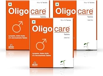 Tablets With Lycopene, Amino Acids For Men To Improve Reproductive Health, Spermatogenesis | 15 Tablets (Pack of 3)