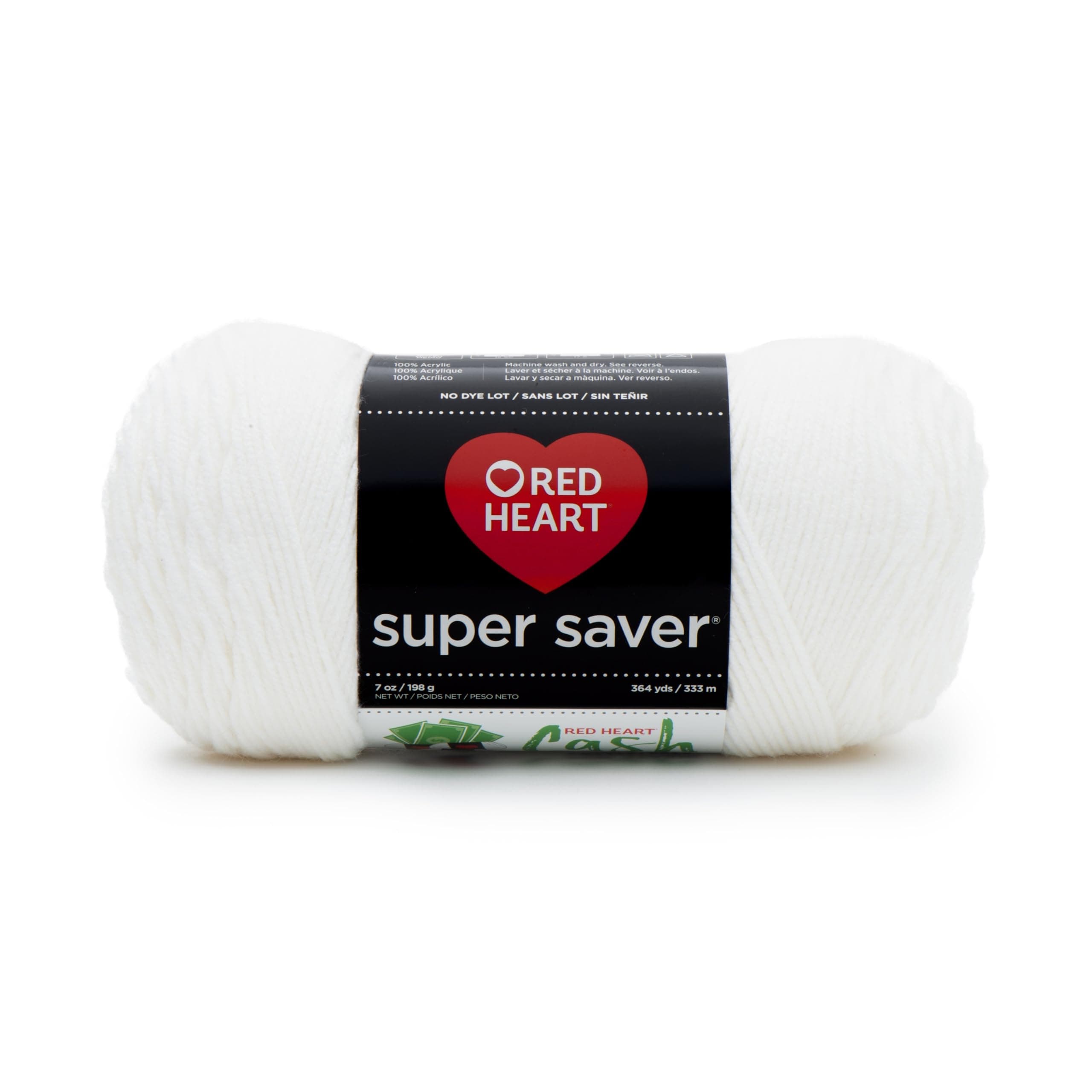 RED HEART Super Saver Yarn, White