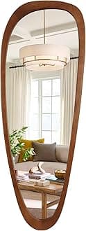 WallBeyond Asymmetrical Mirror, Irregular Mirror Full Length, Boho Wall Mirrors Decorative for Bedroom Living Room Entryway Hall, Mid Century Modern Decor 60" H x 22" W