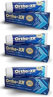 Ortho XR Ayurvedic Pain Relief Gel Ointment 75g with Special Warming Formula | Fast Relief from Body, Joint, Back, Knee, Shoulder & Arthritis Pain - (Pack of 3)