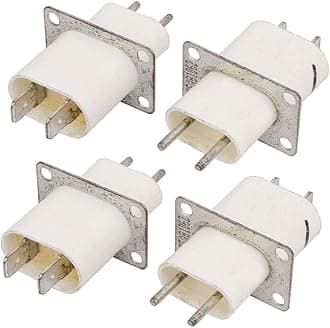 IIVVERR Home Electronic Microwave Oven Magnetron Filament Terminal Sockets 4 Pcs (Enchufes de terminales de filamento de filamento de magnetrón magnetrón para el hogar, 4 pcs