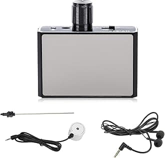 Water Pipe Leakage Monitor, Underground Pipe Detector Enhanced High Strength Sound Intensifier Leak Tester Pipeline Detection Tool for Site Construction