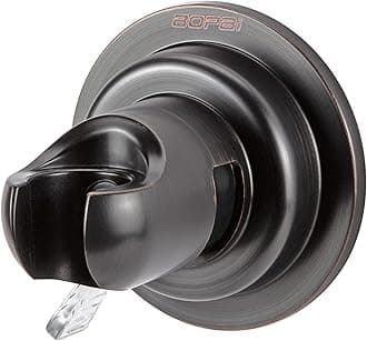 BOPai Suction Cup Shower Head Holder for Handheld Shower – No Drill, for Smooth Surfaces Only, Vertical Mount Only, Oil Rubbed Bronze