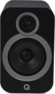 3030i Bookshelf Speakers Pair Carbon Black - Featuring 2-way Reflex Enclosure Type, 165mm (6.5") Bass Driver, and 22mm (0.9") Tweeter - Stereo Speakers Hifi/Passive Speakers