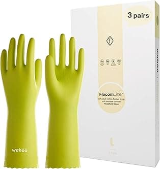 LANON PVC Household Cleaning Gloves 3 Pairs