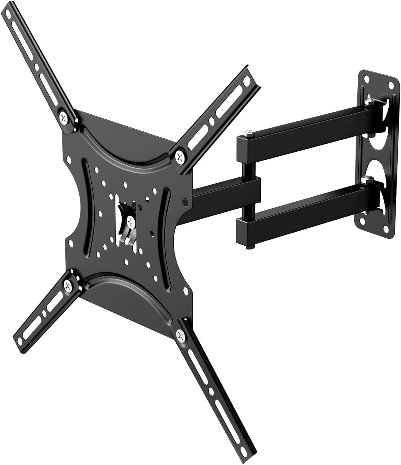 SKY-TOUCH TV Wall Mount, Full Motion TV Wall Bracket Monitor Wall Bracket with Swivel & Articulating Tilt Arm for Most 26-55 inch LED, LCD, Flat & Curved TVs,Max VESA 400x400mm up to 22KG,Black