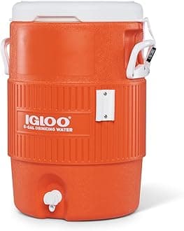 Water jug, Polypropylene, White, 18.9 Liter | High-Performance Insulated Cooler for Outdoor Adventures | Durable, Portable & Keeps Ice Longer