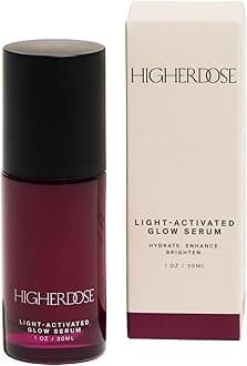 HigherDOSE Glow Serum - Facial Serum Formulated to Plump, Hydrate, and Stimulate Radiant Skin - Help Reduce Fine Lines and Wrinkles - 1 oz