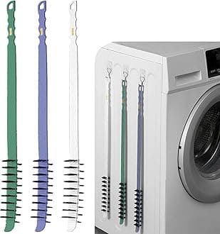 3 Pack Washing Machine Cleaning Brush Household Nylon Crevice Brush Tools Cleaning Brush of Drum Washing Machine Crevice Brush Cleaning Tool Washing Machine Brush Stiff Bristle Cleaning Tool