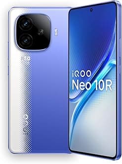 Neo 10R 5G (Raging Blue, 8GB RAM, 256GB Storage) | Snapdragon 8s Gen 3 Processor | India's Slimmest 6400mAh Battery Smartphone | Segment's Most Stable 90FPS for 5 Hours