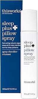 sleep plus pillow spray Fast-Acting Natural Rest with with Essential Oils of Lavender, Vetivert and Camomile, 100ml, 3.3 fl oz