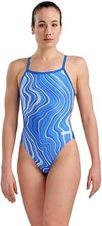 Arena Women's Arena Women's Marbled Challenge Back Swimsuit WOMEN'S SWIMSUIT CHALLENGE BACK MARBLED (pack of 1)