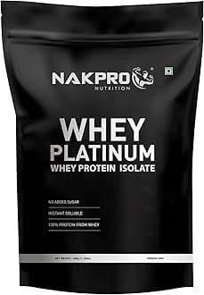 NUTRITION Platinum Whey Protein Isolate | 500g Unflavoured | 31g Protein, Trustified Certified