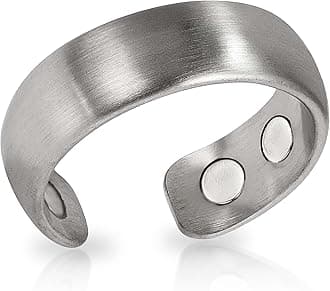 Magnetic Ring – Elegant Stainless Steel Ring – Magnet Rings for Men, Size: 6, Stainless Steel
