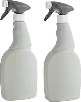 Eco Fusion. Large 750ml Empty Refillable Spray Bottles. Bottle Made From 100% Recycled Plastic. 2 Pack. For Ironing, Cleaning, Hair Styling, Plant Misting.