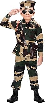 Chandrika Kids indian Army jungle print Costume Dress For Boys (9-10 Years)