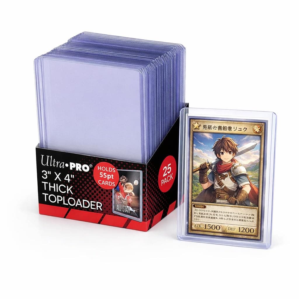 3" X 4" Action Packed 55PT Toploader 25ct