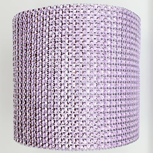 4.75 X 10 Yards Diamond Mesh Wrap Roll Crystal Rhinestone Sparkle Bling Ribbon (#7 Light Pink) by Blinggasm