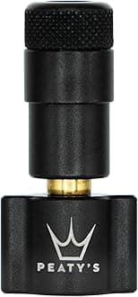 Peaty's CO2 Tyre Inflator Head Only - Unique Compact Straight Line Design for Maximum Airflow & Rapid Inflation, Presta Valve Compatible, Bike Pump for Mountain, Road & Gravel Bike Tyres