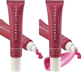 Summer Friday Lip Balm, Summer Sunday Lip Butter Balm Moisturizing Natural Lip Balm, Tinted Lip Balm Lip Mask, Locks in Moisture, Moisturizes and Brightened, Lip Care for Dry Lips Chapped Lips