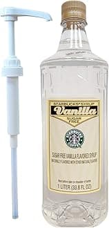 Starbucks Company, Starbucks Authentic Flavoring Syrup for Coffee and Tea with White Pump (Sugar Free Vanilla)