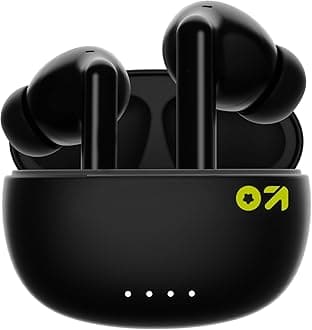 W20 Truly Wireless in Ear Earbuds with 40H Playtime, Zen™ ENC Mic, 45ms Low Latency, 13mm Bass Drivers, Type-C Fast Charging, Touch Controls, IPX5 Ear Buds TWS (Space Black)