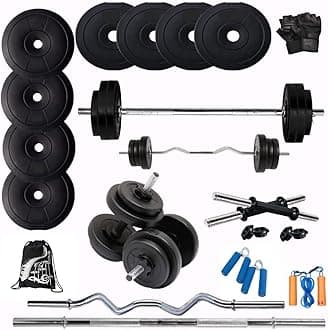 Bodyfit Fitness Home Gym Set (10kg-100kg) dumbles Set for Home Gym & Fitness Equipment,Exercise Set. (40 Kg Gym Set)