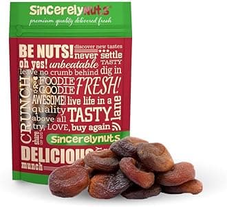 Sincerely Nuts – Organic Dried Turkish Apricots | 3 LB Bag | Healthy Pitted Apricot Fruit | Raw Vegan Snack | Dehydrated and Unsulfured | Sweet Gourmet Snacking Food | Kosher and Gluten Free
