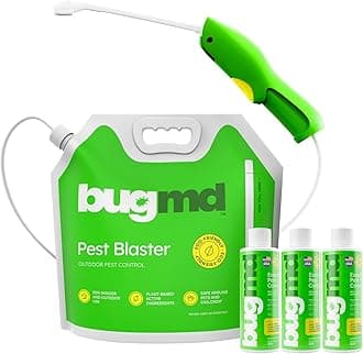 BugMDBlaster Kit - 3 Pack Pest Control Essential Oil Concentrates 3.7 oz and 1 Pest Blaster - Plant-Powered Bug Spray for Home, Insect Killer, Ant Killer for House, Flea Spray for Home, Roach Spray