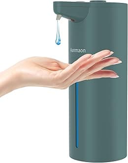 Automatic Soap Dispenser Touchless, Modern, Kitchen & Bathroom, Hands-Free, Adjustable Volume, Long Battery Life, Compatible with Thick & Thin Soap, Easy for Toddlers, Clog-Free, Green