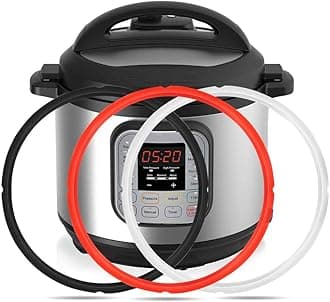 Mocoosy 3 Pack Silicone Sealing Ring for Instant Pot 8 qt, Insta Pot Seals 8 Quart Replacement Gasket, BPA-Free, Food-Grade Silicone, InstaPot Accessories for Instant Pot IP-DUO80 IP-LUX 8