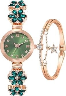 ADSBIAOYE Women's Bracelet Watch Fashion Item Waterproof Quartz Flower Shaped Watch