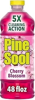 Pine Sool Multi-Surface Cleaner, Cherry Blossom, 48 Fluid Ounces 2 Heavy Duty Scrub Sponges, Individually Wrapped