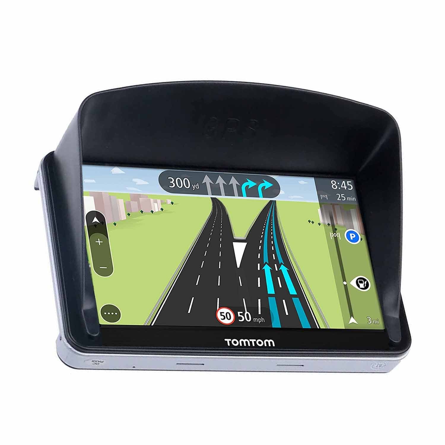Anti Reflective Sun Shade Visor for TomTom Start 50 5-Inch Sat Nav with UK/Western Europe Maps