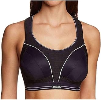 Shock Absorber B5044 Women's Run Sports Bra - Black/Silver, 34D