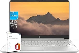 HP Laptop Business Student 15.6" HD Touchscreen, Intel 6-Core i3-1215U Processor, 16GB RAM, 512GB SSD, lntel UHD Graphics, Windows 11 Home, Microsoft Office Lifetime License