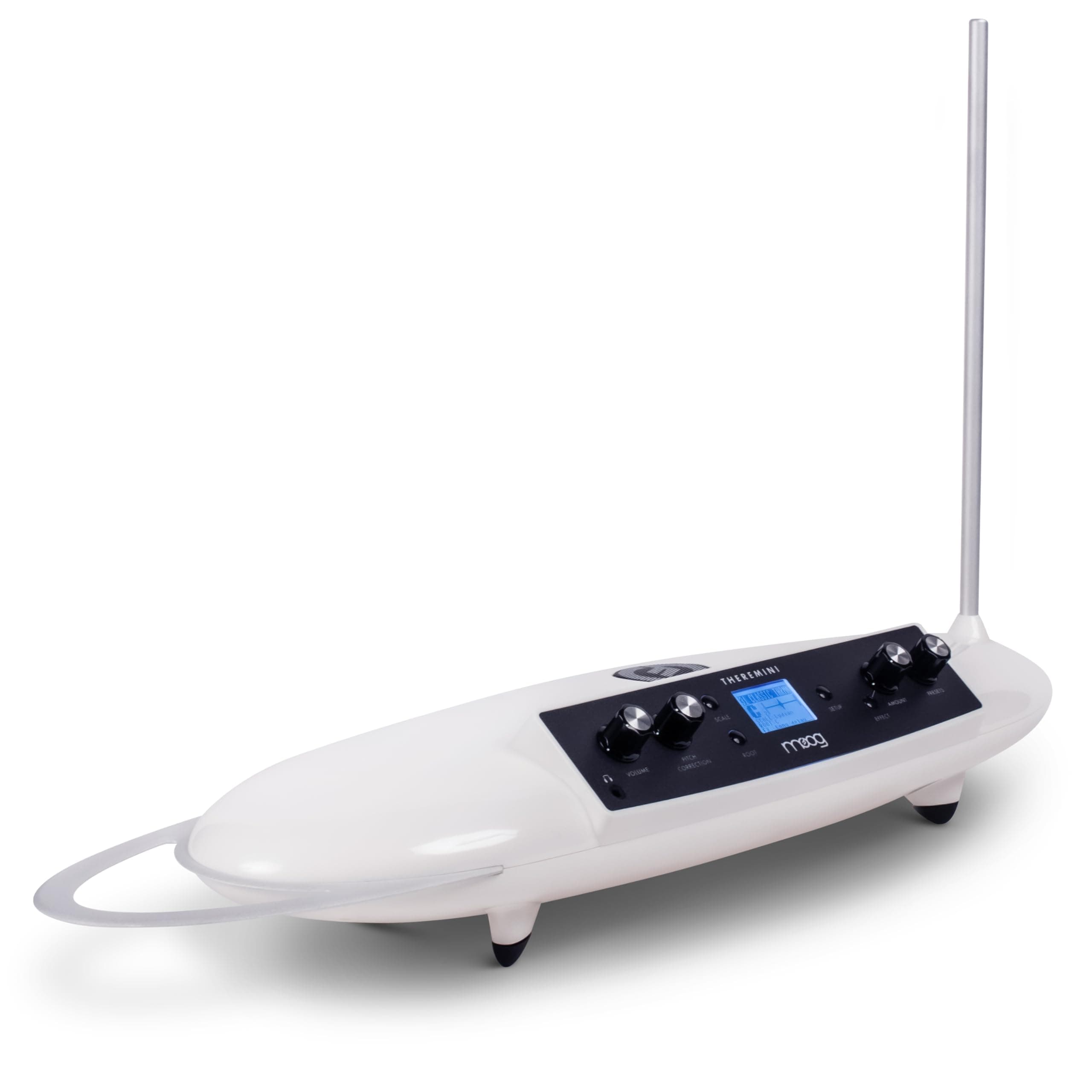 Theremini - Theremin with Pitch Correction, CV Out, Built-in Tuner and Speaker, Animoog Synthesizer Sound Engine with 32 Presets and LCD Screen