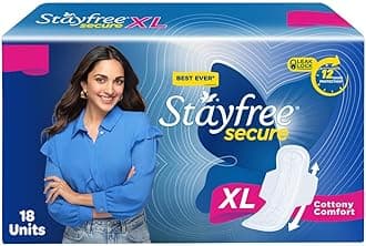 Secure XL Cottony Comfort Sanitary napkins (18 unit )