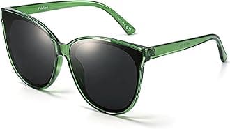 LVIOE Polarized Sunglasses for Women UV400 Protection Oversized Cat Eye Frame Retro Sunglasses for Driving Fishing Outdoor