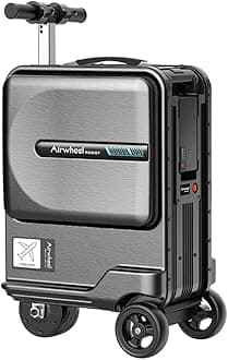 SE3miniT 20 Inch Electrical Riding On Suitcases Luggage Scooters Carry On Smart Luggage (black)