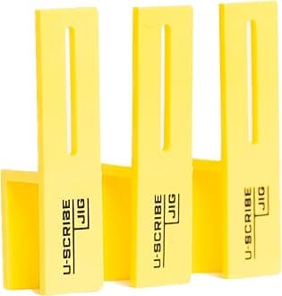 U-Scribe Jig 16mm (5/8") Set of 3 Woodworking & Carpentry Jigs - Scribe Like a Pro, Ideal for Kitchens, Cabinets, furniture and materials made in 16mm, Popular choice for German Kitchen Installers